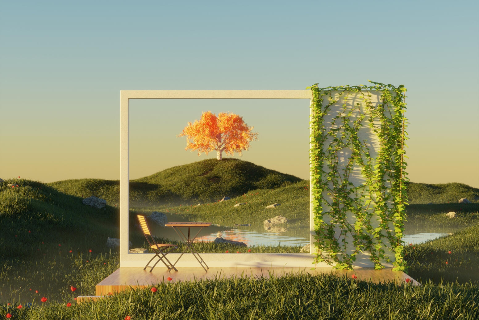 Dreamscapes Concept, Modelling, Shading, Rendering